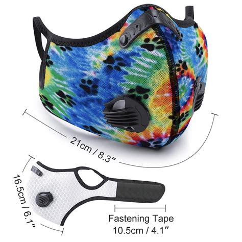 Fun Tie Dye Face Masks With Pm25 Filters Included Double Etsy