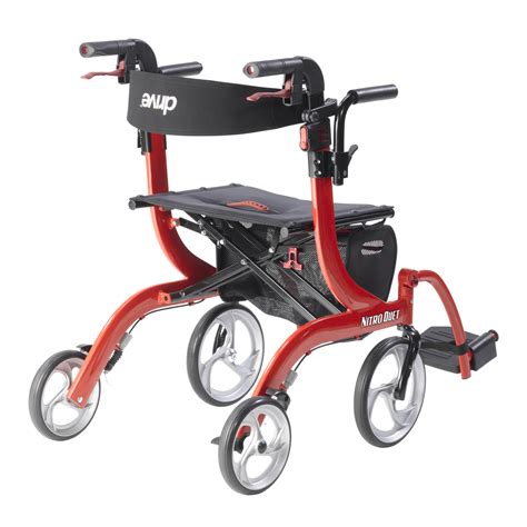 Drive Medical Nitro Duet Dual Function Transport Wheelchair And