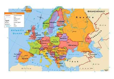 Political Map Of Europe Free Printable Maps Digital Modern Map Of