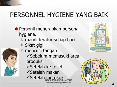 Hygiene Personil : salah satu modul GMP