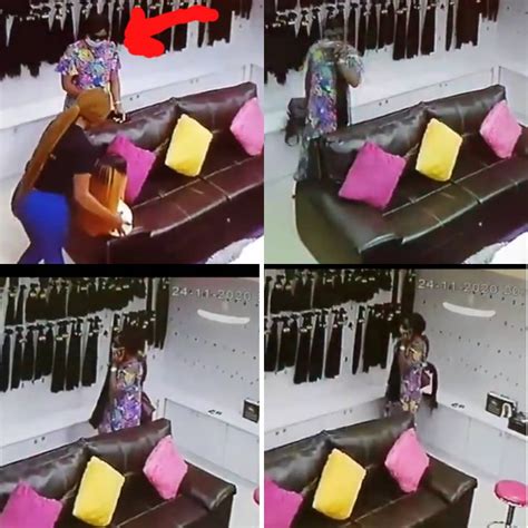 Cctv Footage Shows Moment Lady Stole N200k Bone Straight