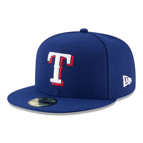 Texas Rangers Authentic On Field Game Blue 59fifty Fitted Cap A998291
