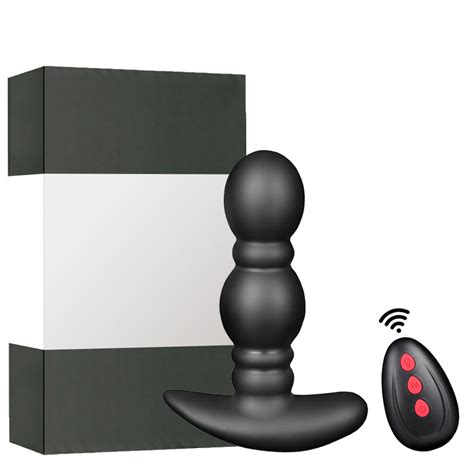 Inflatable Prostate Massager Anal Vibrator Expansion Toys Levett