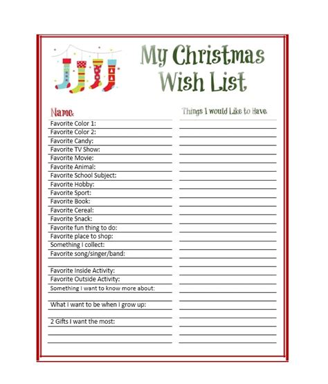 Christmas Wish List Editable Template Latest Top Popular Review Of Christmas Outfit Ideas