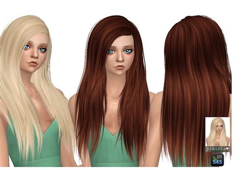 Sims 4 Hairs Simista Misery Hair Retextured