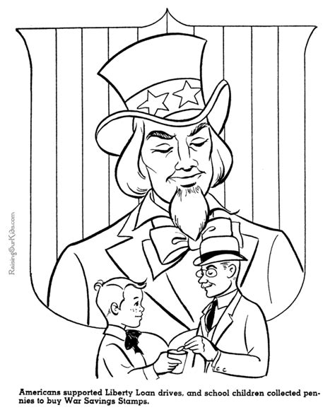 Uncle Sam Coloring Page Coloring Pages