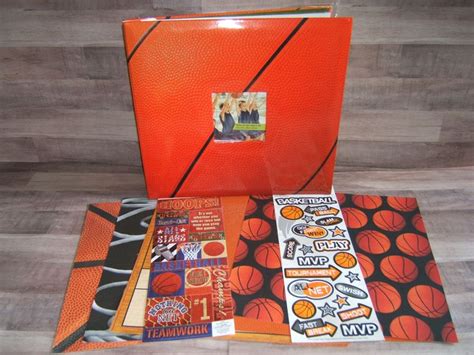 Custom Basketball Scrapbook Album 12 By 12 Basketball Scrapbook Album