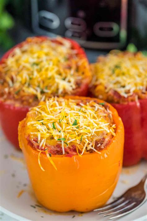 Slow Cooker Mexican Stuffed Peppers Sweet And Savory Meals