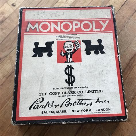 Vintage Monopoly Game 1936 Parker Brothers Real Estate Etsy