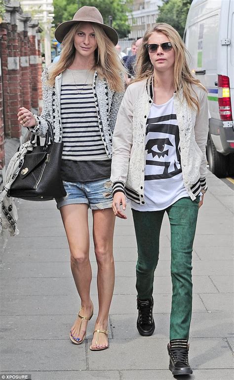 Poppy And Cara Delevingne Step Out Together In Their Own Signature