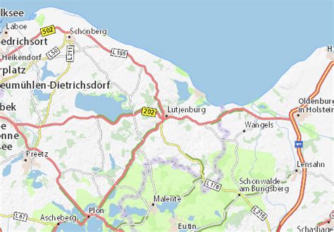 Carte MICHELIN Lütjenburg - plan Lütjenburg - ViaMichelin