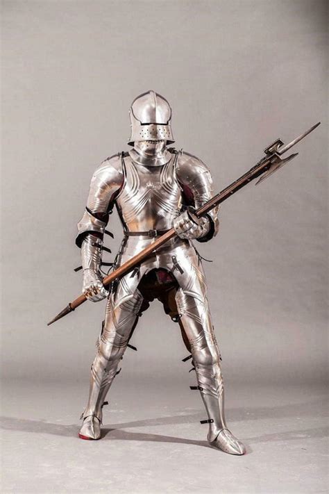 Medieval Gothic Armour Suit With Axe Spears Battle Warrior Etsy