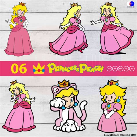 Princess Peach Svg Princess Svg Games Svg Super Mario Vrogue Co