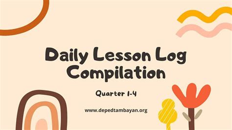 Grade Daily Lesson Log Dll Quarter Compilation Sy
