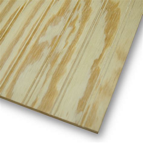 Shop Beaded Plywood Untreated Wood Siding Common 48 In X 96 In