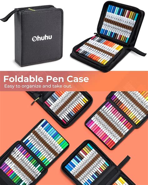 Buy 100 Colours Colouring Pens Ohuhu Dual Tip Brush Pens Felt Tip