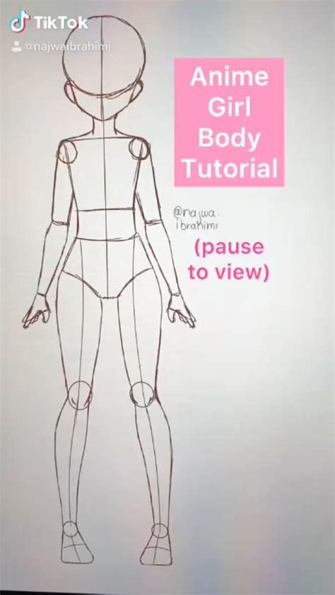 How To Draw Anime Body Tutorial [video] Drawing Anime Bodies Anime Art Tutorial Drawing