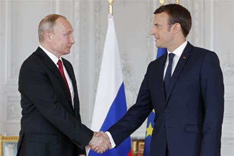 Russias Putin Meets Frances Macron Here And Now