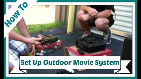 Se você não se preocupa com isso, não é de todo mal assistir, mas caso esteja saturado. How to set up our Outdoor Movie System - YouTube