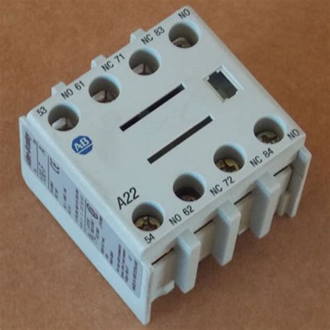 Allen Bradley 100 F A22 Auxiliary Contactor Block 10a 600v Max Series A
