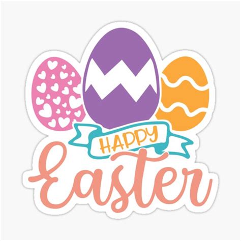 Happy Easter 2022easter Holiday 2022 T Sticker By Rebas10 Redbubble