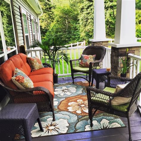 Love This Seating Arrangement And The Use Of The Rug Outdoor Decor