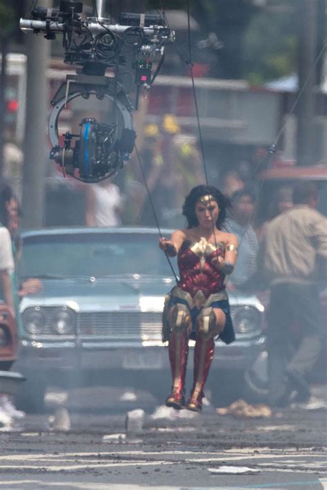 Gal Gadot Filming An Action Sequence For Wonder Woman 1984 09 Gotceleb