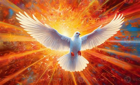 Dove Of Divine Light Depiction Of The Holy Spirit As A Dovethe