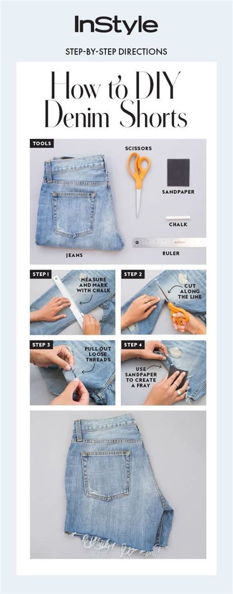 An Easy Four Step Guide On How To Cut Your Jeans Into Shorts Diy
