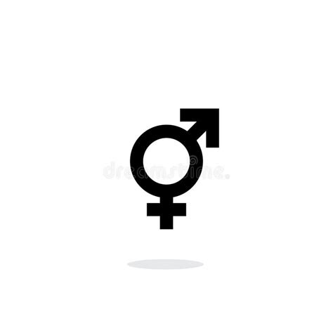 Símbolo De Género Símbolo De Vector De Sexo Signo De Mujer Y Hombre Ilustración Del Vector
