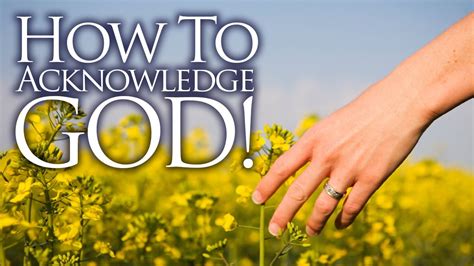 How To Acknowledge God Pastor Garry Clark Youtube