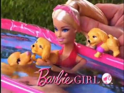 Barbie Puppy Swim School With Pool Commercial Youtube