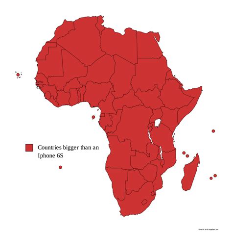 African Countries That Are Bigger Than An Iphone 6s Rbullshitgeography