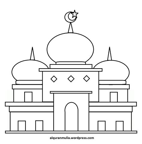 Top Ide Mewarnai Kartun Masjid Istimewa