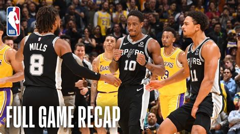 Get stats, odds, trends, line movement, analysis, injuries, and more. Spurs Vs Lakers : Los Angeles Lakers And San Antonio Spurs ...