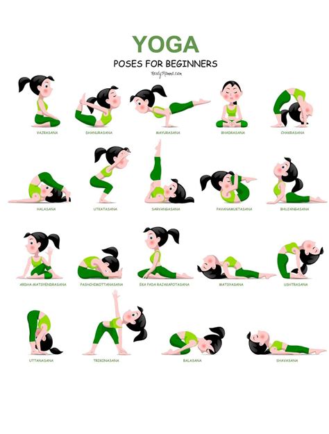 Yoga Poses For Beginner Coordstudenti Yoga For Beginners Printables