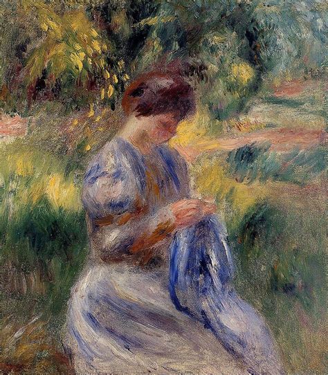 The Embroiderer Also Known As Woman Embroidering In A Garden 1898