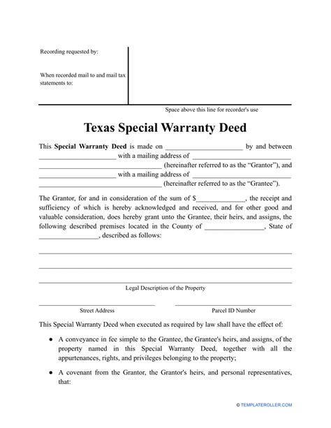Printable Warranty Deed Texas 455 6457 Reviews