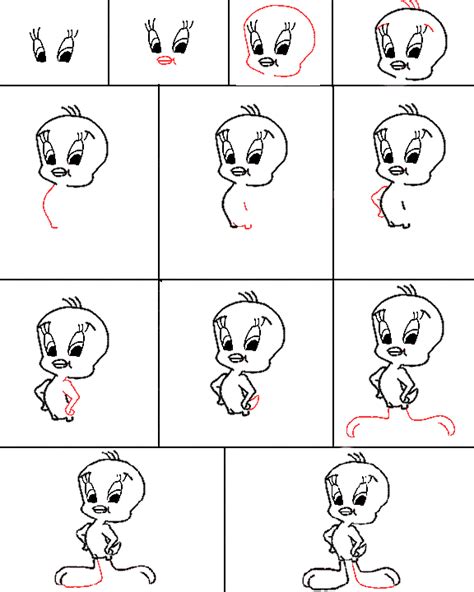 Image Detail For How To Draw Tweety In A Minute Drawing Done