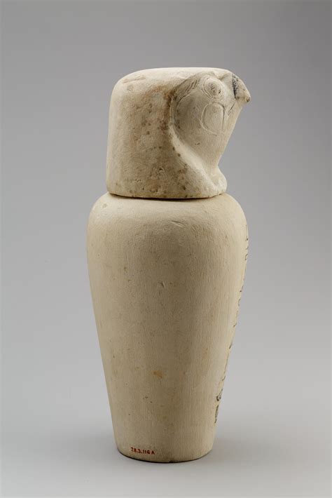 Falcon Headed Stopper Qebehsenuef From A Canopic Jar Third