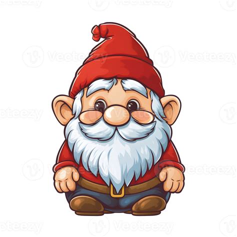 Gnome Cartoon Character Cute Gnome On Transparent Background Ai