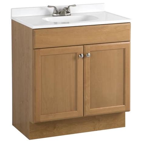 Project Source 30 In Golden Single Sink Bathroom Vanity With White