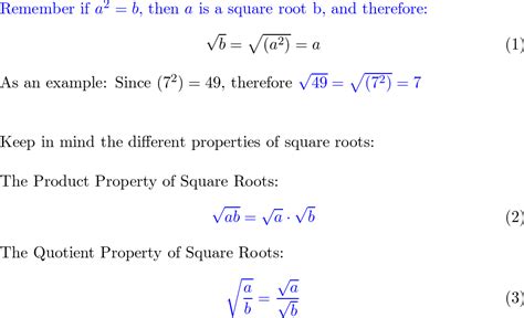 Find The Indicated Square Roots Sqrt 196 Quizlet