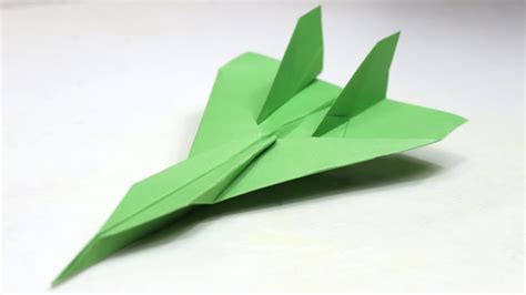 How To Make A Jet Fighter Paper Airplane That Fly Far Youtube