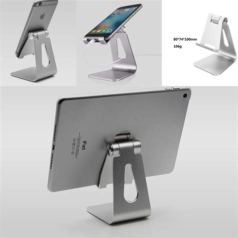 Aluminum Tablet Holder Stand For Ipad Anti Skid Adjustable Metal Tablet