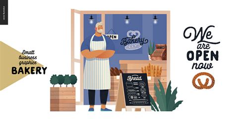 Bakery Small Business Graphics Cafe Owner Stock ...