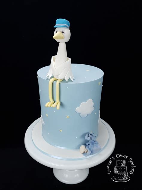 Baby Stork Cake Stork Cake Cake Cake Decorating