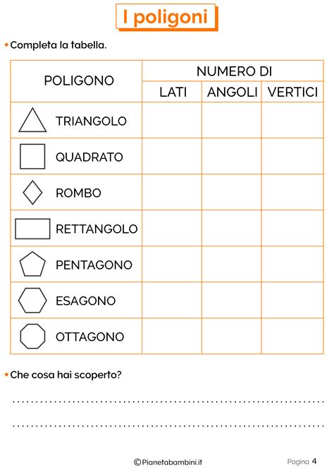 Esercizi vari per 5a elementare. Esercizi sui Poligoni per la Scuola Primaria (con immagini ...