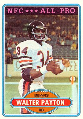 Get your game on at the football fan shop. 1980 Topps Walter Payton #160 Football Card Value Price Guide