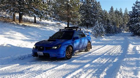 My Slightly Lifted Sti In The Snow Subaru